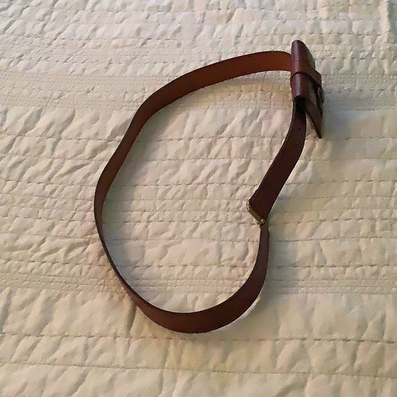 Leather belt with card pouch - Picture 3 of 5